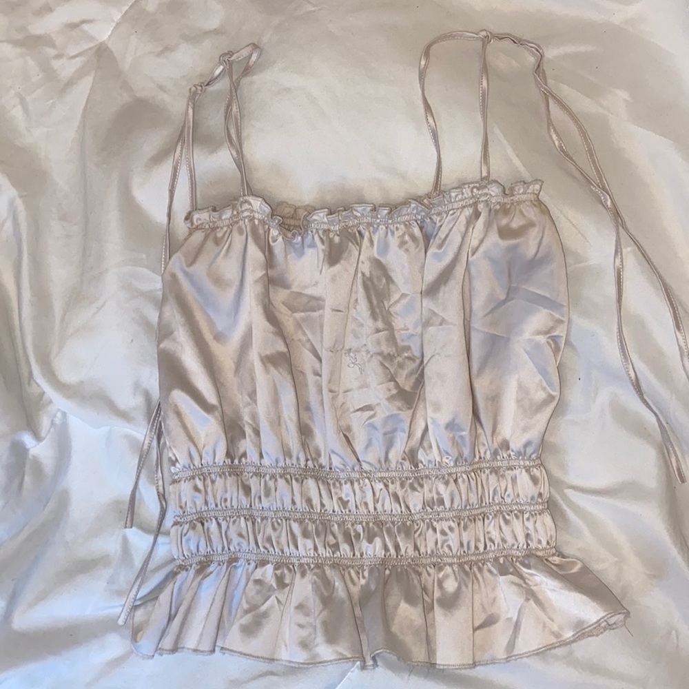 Satin Scrunch Blouse